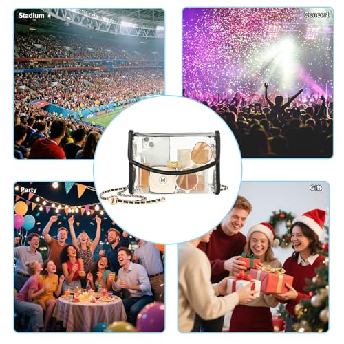 YGR Clear Bag for Stadium Approved, Transparent Crossbody Bag Shoulder Bag for Stadium Events Concert, Clear Purse for Women 6