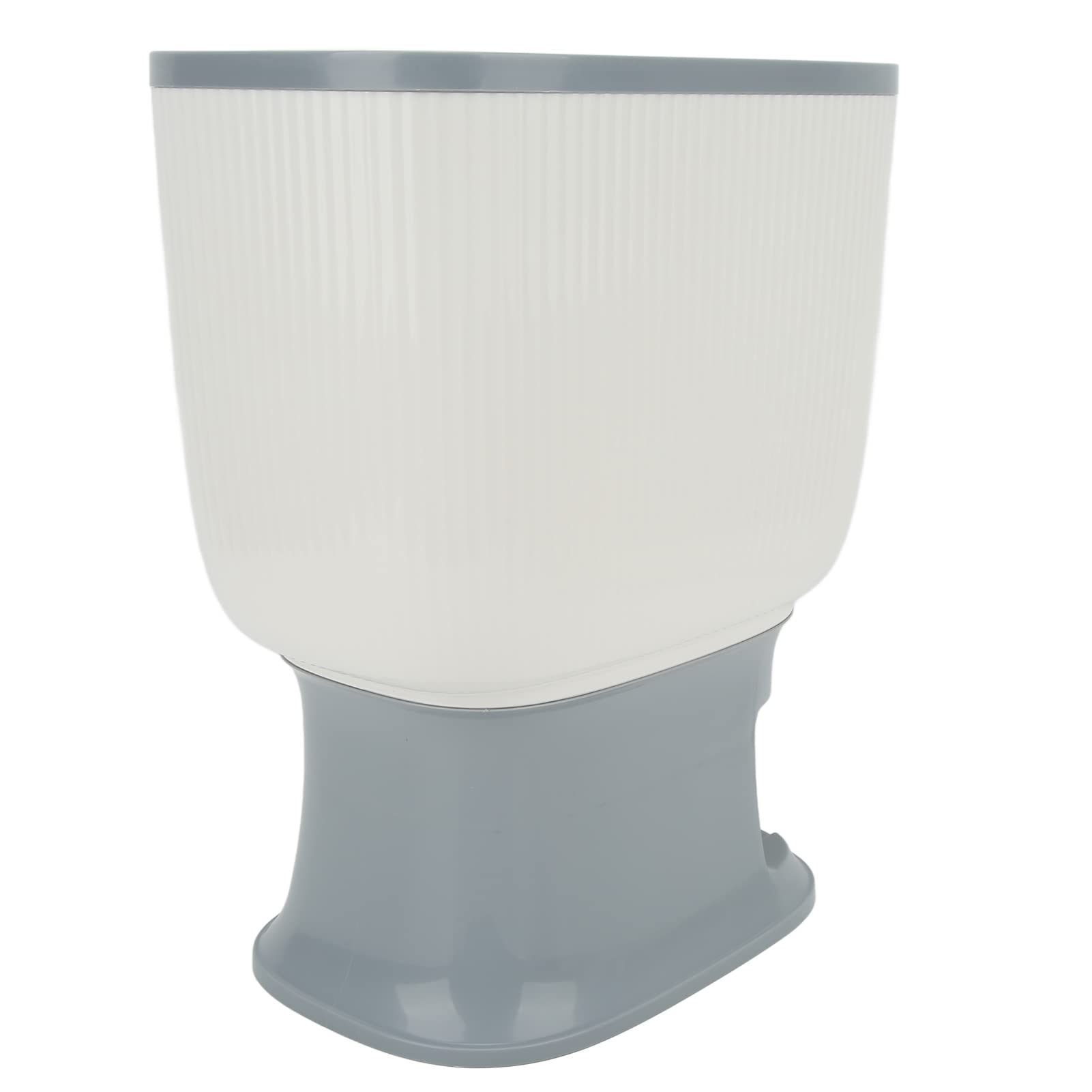 EMUKOEP Distributore Automatico di Riso a Rimbalzo Contenitore di Stoccaggio di Grande capacità per Cereali Integrali con Tazza (Grigio chiaro)