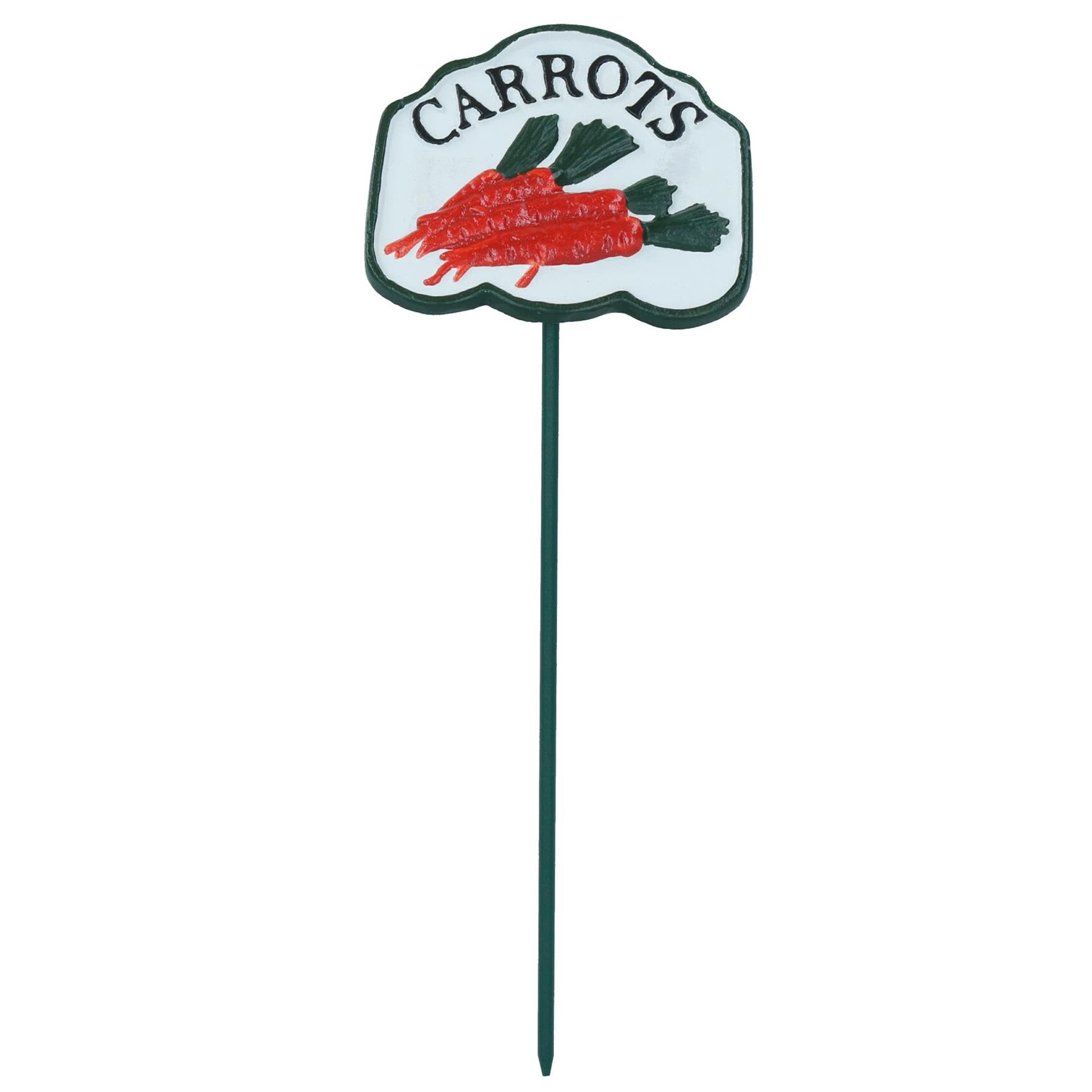 AB Tools Carrots Vegetable Sign Marker Label Cast Iron Plant Garden Yard Allotment