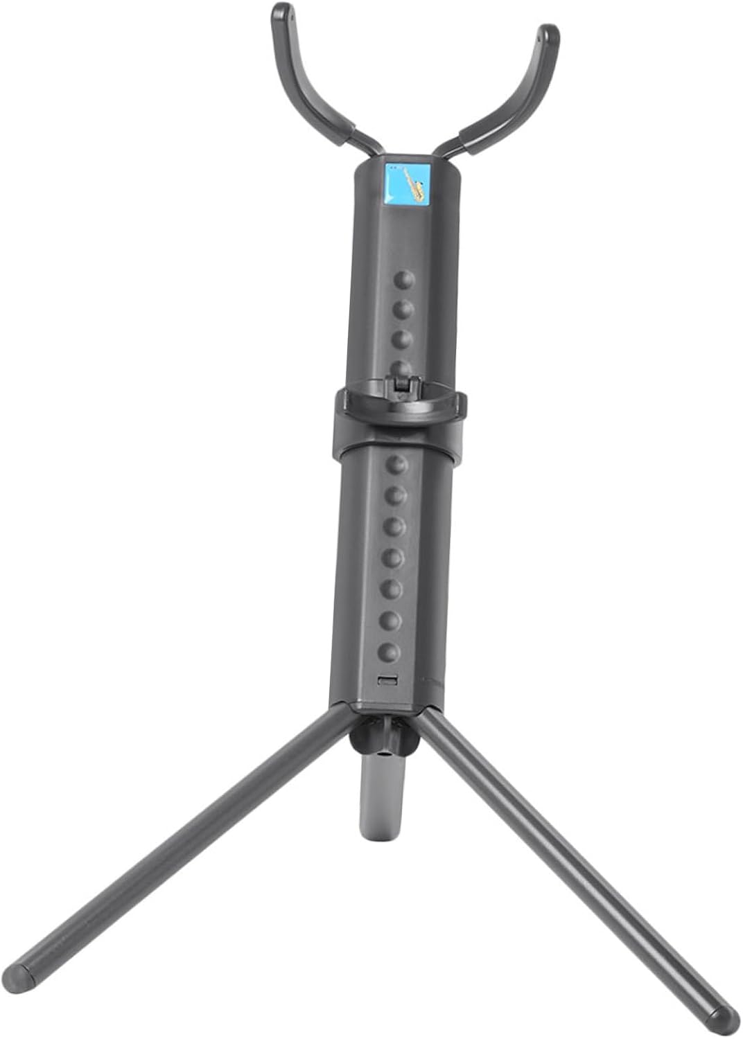 ERINGOGO Portable Foldable Tenor Saxophone Stand Rack with Non-skid Base, Black Saxophone Holder for Tenor Sax Storage and Performance Use