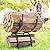 AJART Patio Heavy Duty Firewood: Wood Rack Outdoor for Firewood - 23 inch Fire Log Wood Storage Shelves for Yard Patio Garden - Metal Fireplace Accessories for Inside (23 inch)