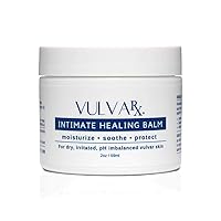 Vista 1 de VulvaRx - Crema de bálsamo curativo íntimo Hidratante vaginal orgánico, bálsamo para vulva, soporte para la menopausia, alivia la sequedad