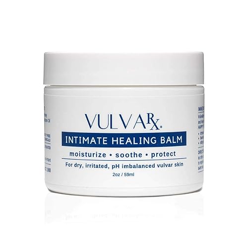 VulvaRx - Crema de bálsamo curativo íntimo Hidratante vaginal orgánico, bálsamo para vulva, soporte para la menopausia, alivia la sequedad,