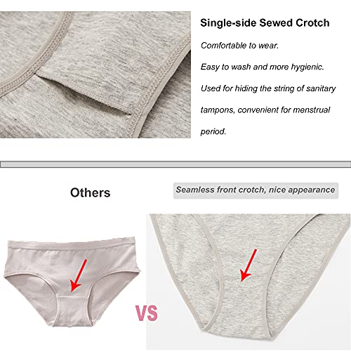 Image of Women Cotton Underwear Hi-Cut Briefs 5-Pack