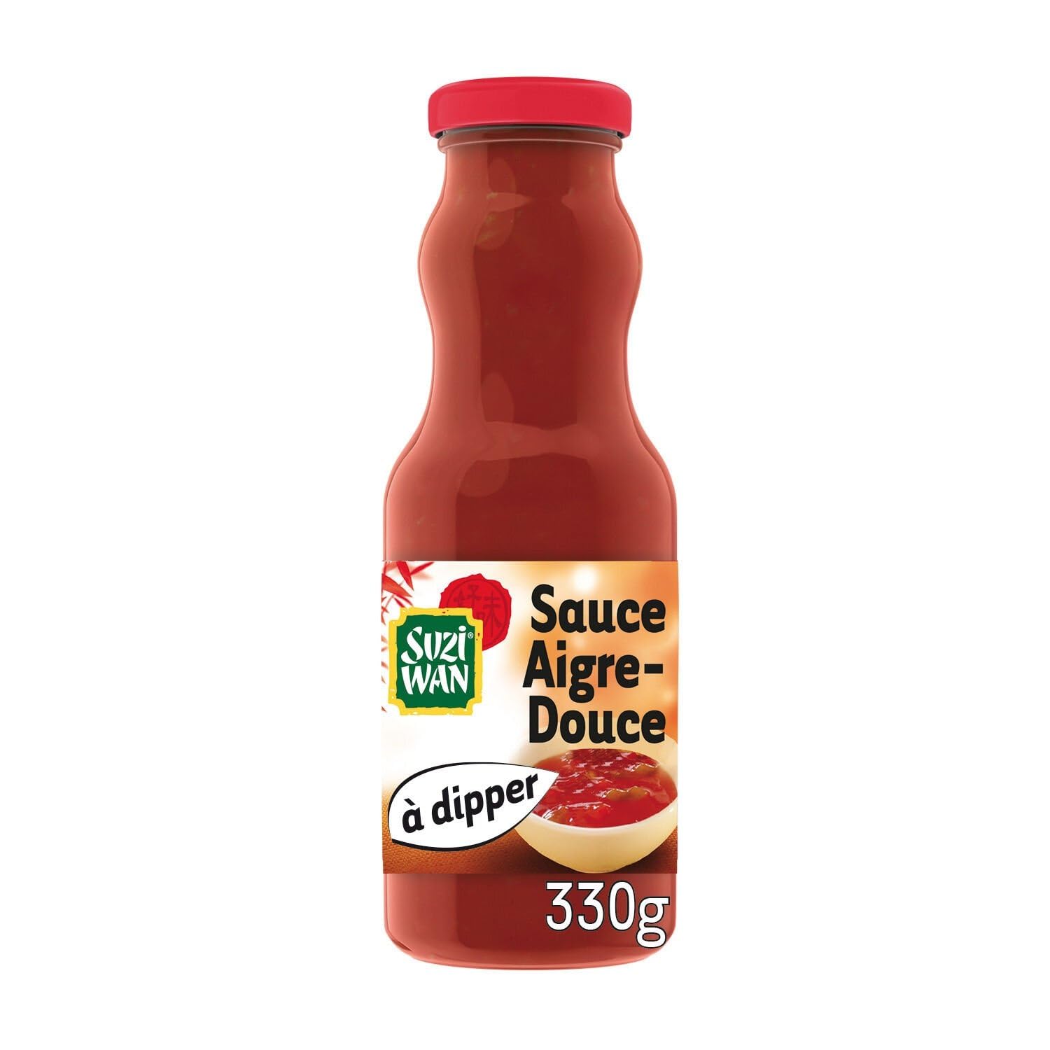 SUZI WAN – Sauce Aigre-Douce Gourmande et Parfumée pour Sublimer Vos Plats Asiatiques (Bouteille 330g) - Le Lot De 4