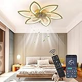 6-fach einstellbare Windgeschwindigkeit, 3 Farbtemperatur einstellbarer Deckenventilator: Das Lüfterlicht hat sechs einstellbare Windgeschwindigkeiten, darunter hohe Windgeschwindigkeit - mittlere Windgeschwindigkeit - niedrige Windgeschwindigkeit. Erhältlich in 3 dimmbaren Farben (6000K Weiß, 3000K Warm, 4500K Neutral). An Ihre unterschiedlichen Bedürfnisse anpassen. Wir verwenden 7 Blätter für das Lüfterblatt, der Wind ist stärker und der Betrieb ist stabiler.