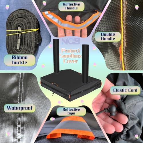 Image of Kids Sandbox Cover Features two night vision handles and 5.3-meter buckle webbing strap Equipped with an elastic drawstring at the bottom Suitable for canopy equipped folding sandboxes49 inchWx49 inchDx9 /49 inchH