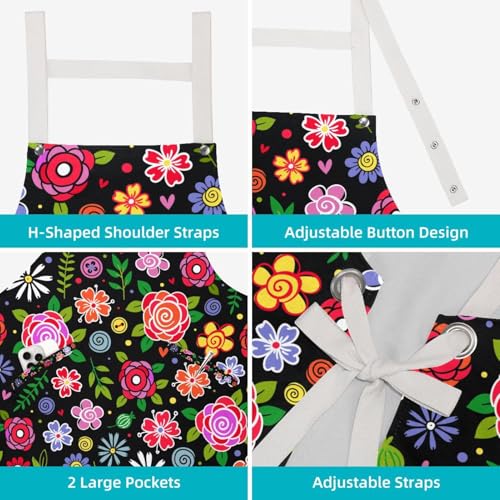 Tablier de cuisine ajustable contre les taches de peinture