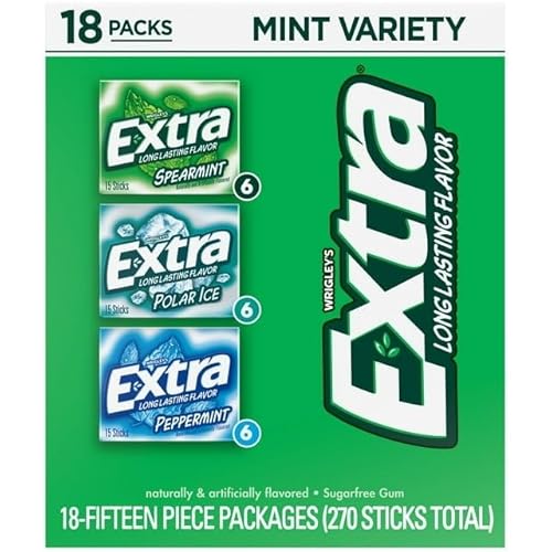 Gummy Mint Variety 18 packs Spearmint/Polar Ice/Peppermint