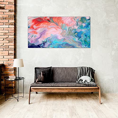 Impression sur verre acrylique de vagues pour un salon moderne