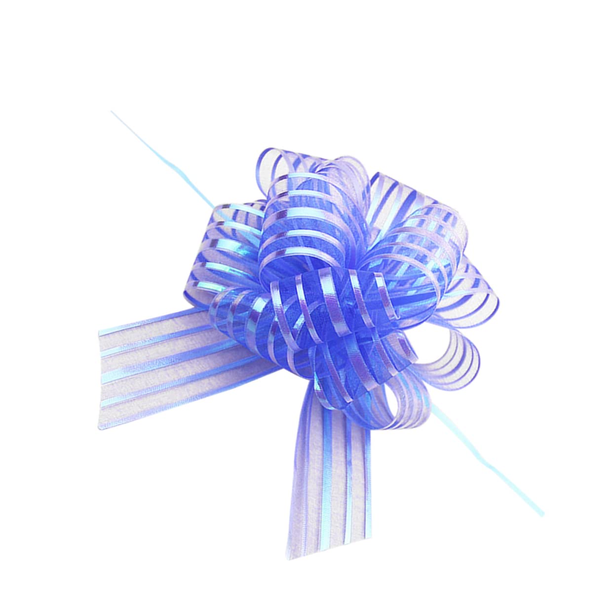 TEHAUX 36pezzi Fiocchi Decorativi Per Matrimoni e Feste Coccarde Tulle Blu Per Decorazioni Regali e Eventi Speciali