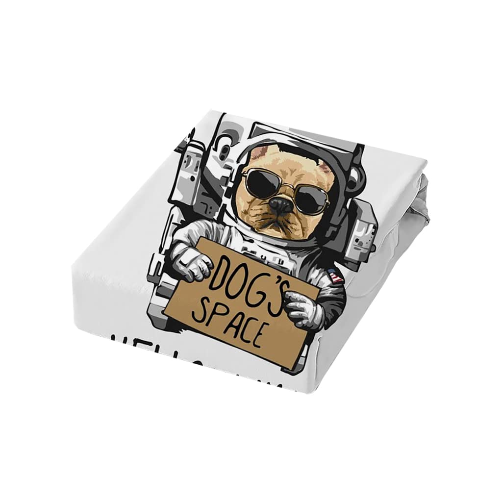 Set Copripiumino Una Piazza e Mezza Ragazzo Bulldog Grigio Copripiumini 200x200 in Microfibra per Bambini Adulti, Set di Biancheria da Letto Matrimoniale con Cerniera 2 Federe 50x80 cm