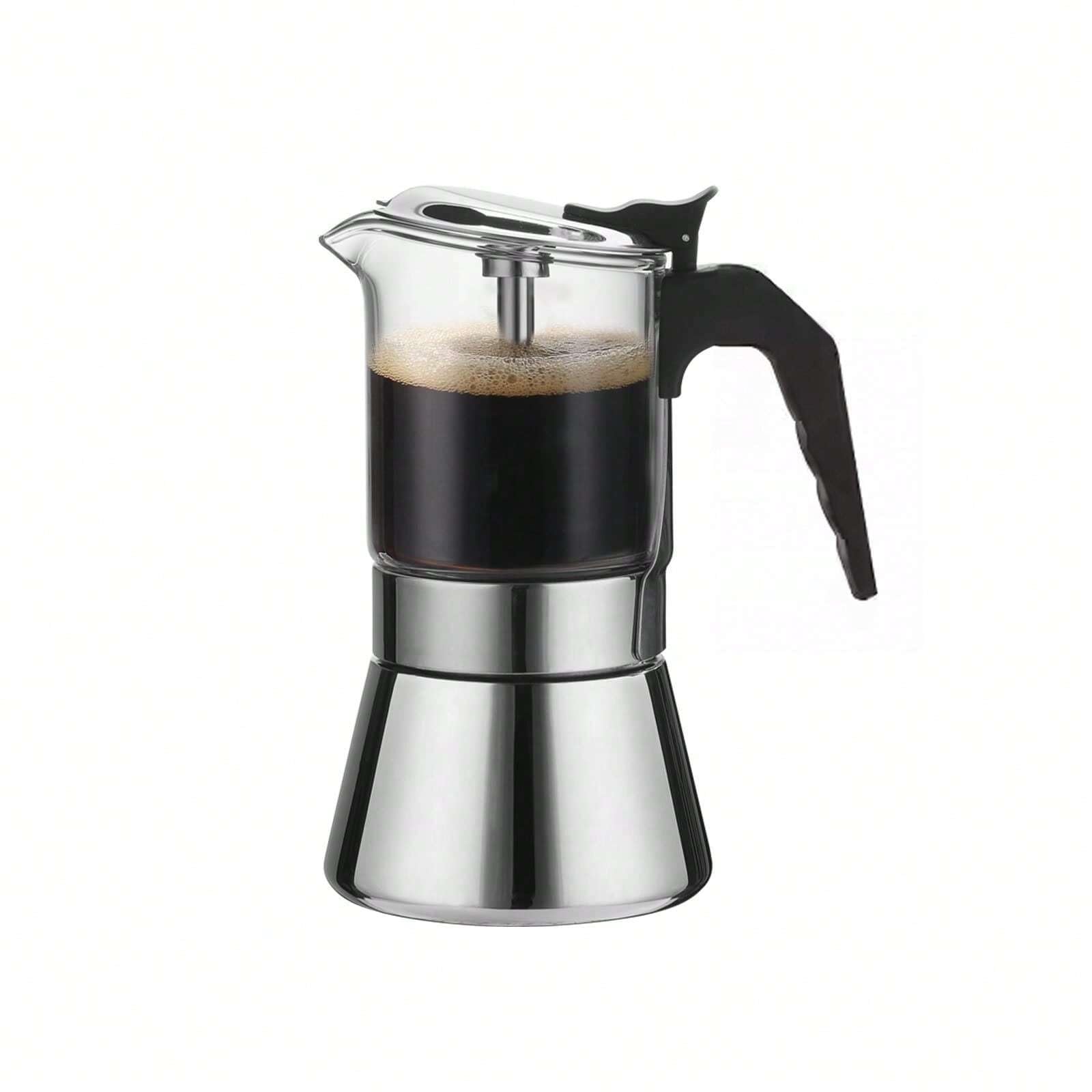 Genérico Cafetera de acero inoxidable for café expreso, Mocha, for el hogar, cocina, Camping