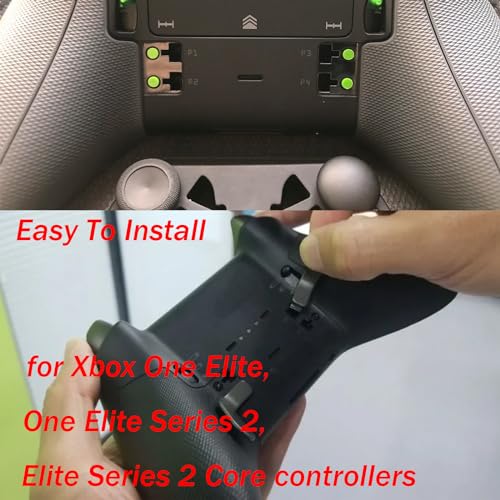 Image of 6 in 1 Elite Controller Paddles for Xbox Elite Series 2 Core Controller Metal Paddles for Xbox One Elite Series 2 Controller Paddles with 2 D-Pad for Xbox One Elite 1 Controllers (Black) [video game]