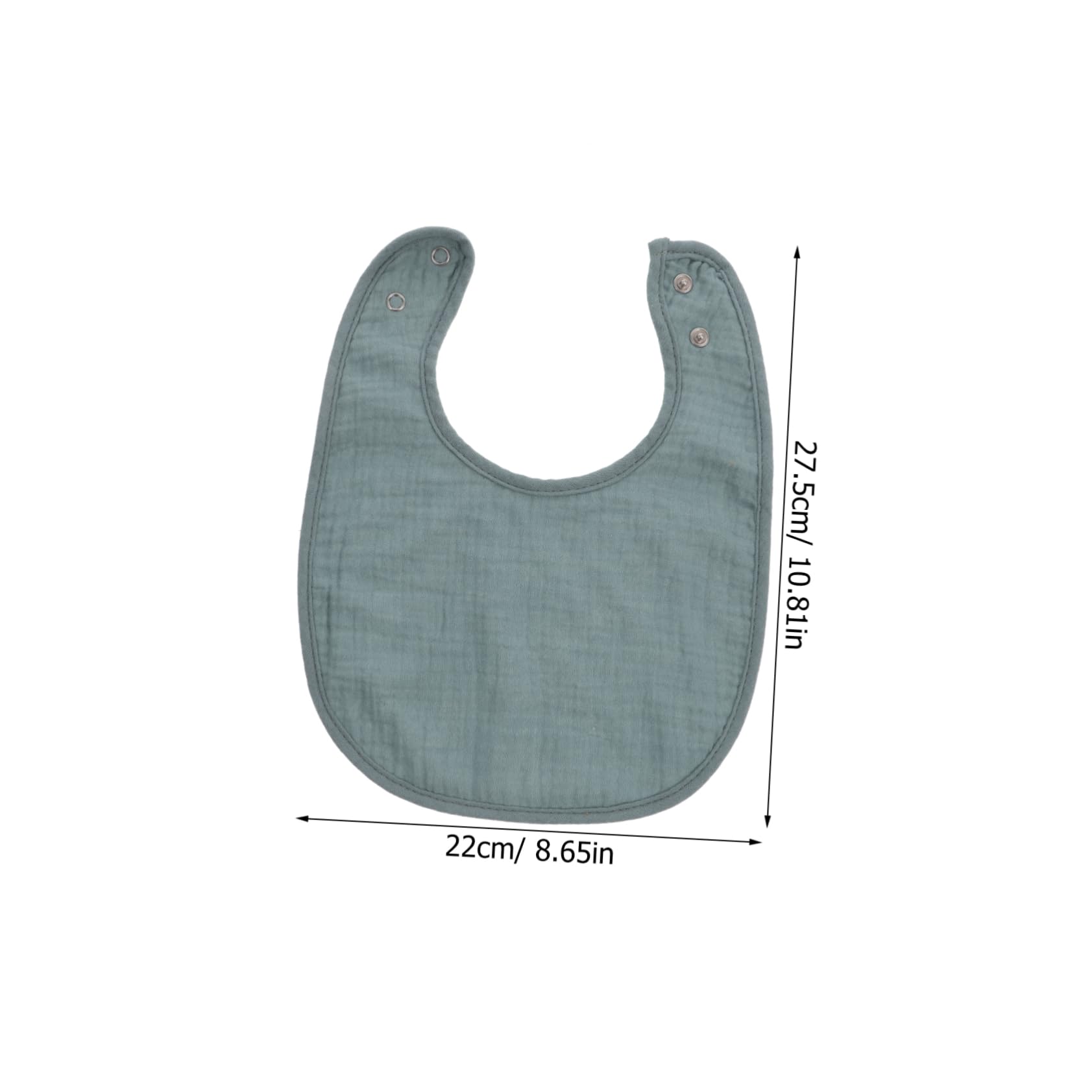 FOMIYES 8 pezzi Bavaglini per Bavaglini Assorbente U Shape Regolabili e Lavabili per Ruttini e Saliva per e