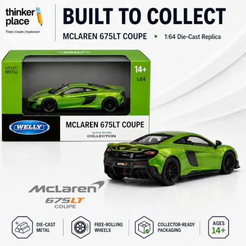 Image of MCLAREN 675LT Coupe Welly 1:64 Scale Die-Cast Metal Car