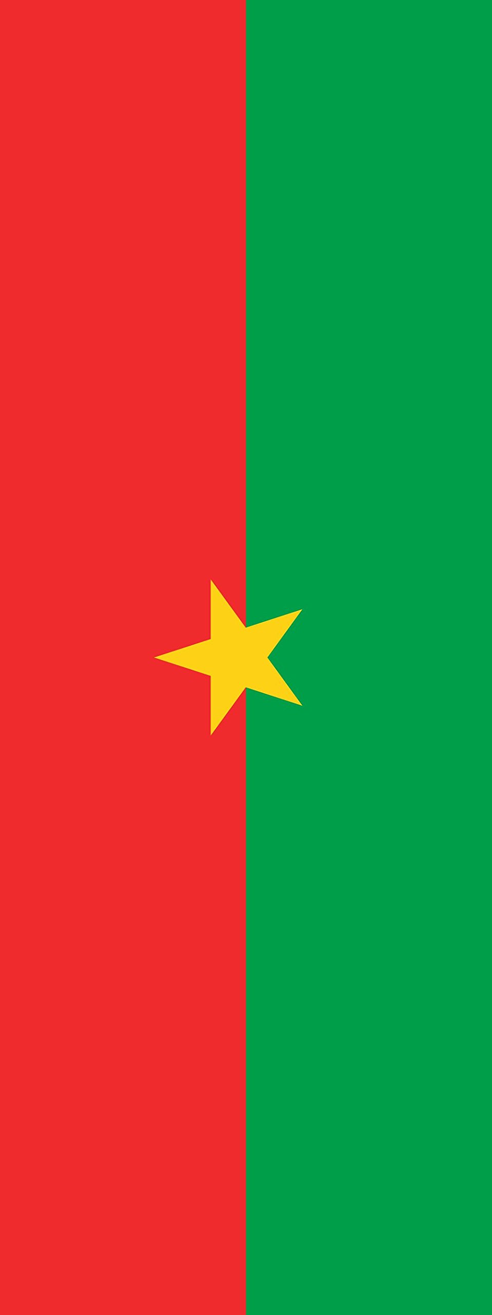 Drapeau Burkina Faso grand format portrait 6m² pavillon pour mât