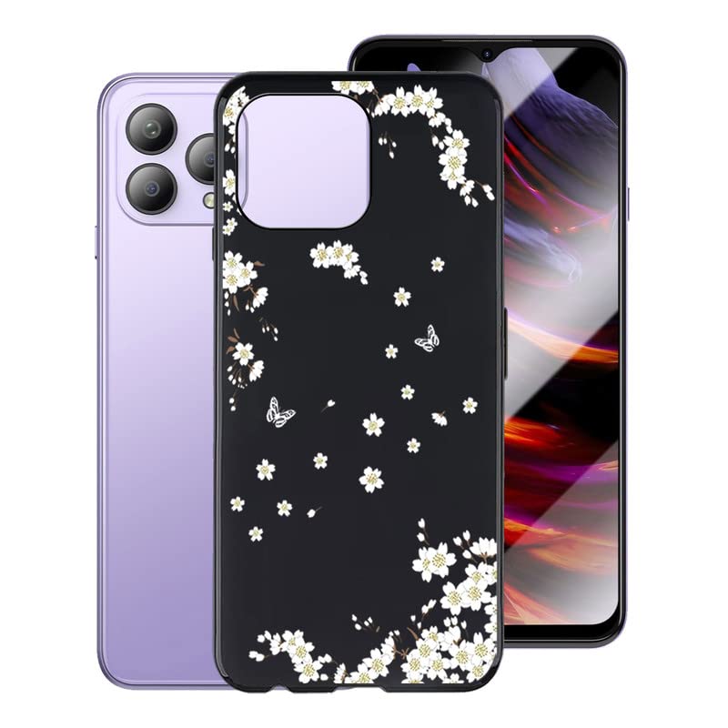 KJYF Cover per Cubot P80 (6.58), Nero Ultra Sottile Silicone