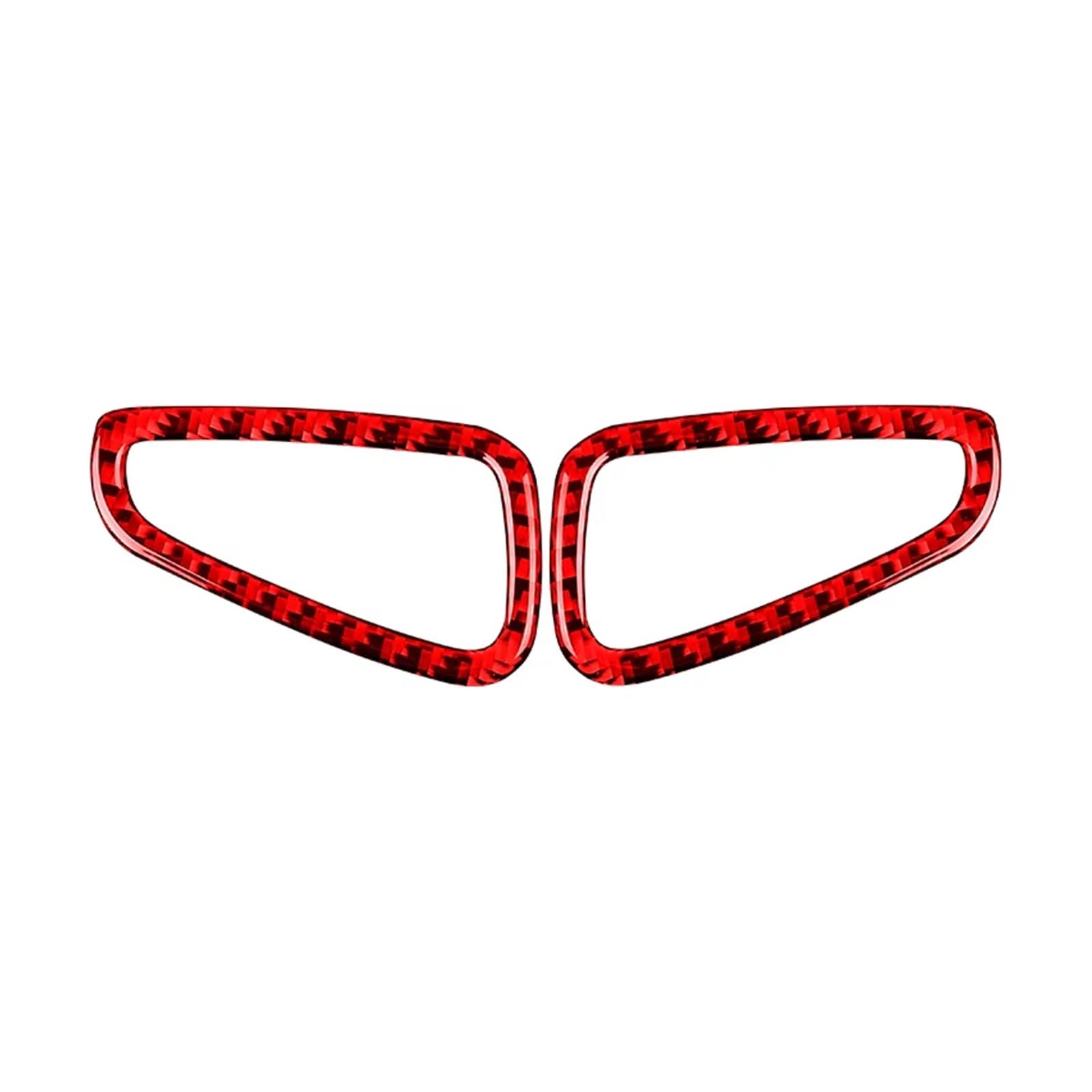 Hmnmxq Red Carbon Fiber Cover Trim Car Interior For Chevrolet For Camaro 2017-2022 Carbon Fiber Interior Car Instrument Air Vent Decorative Frame Cover Stickers Accessories Cover Trim(Red Carbon Fiber)