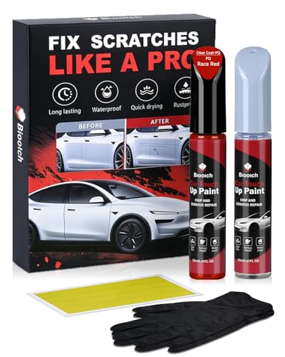 Race Red PQ for Ford Touch Up Paint Kit[2K Clear Coat Included],Exact Color Match Touch Up Paint for Chip and Scratch Repair
