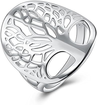 Women's New Exquisite Fashion Jewelry Silver Tree of Life Ring