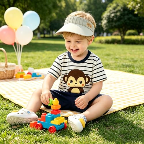 Image of Toddler Boys T-shirt and Shorts Set 4 PCs Outfit Baby Summer Clothes