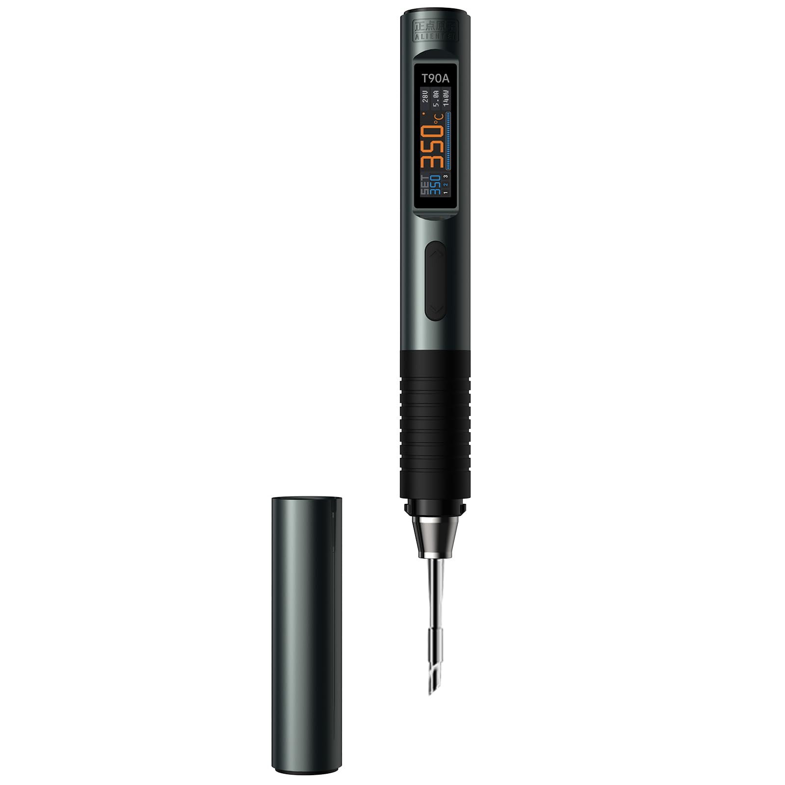 T90A - Juego de soldador inteligente de 3 tipos, temperatura ajustable, 140 W, calentamiento rápido con cable C2C TH30