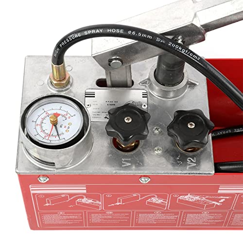 Image of IRONWALLS Hydraulic Manual Water Pressure Compression Test Pump Water Pipe Leakage Pressure Tester 3 Gallon Tank