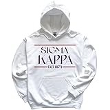 Sigma Kappa Hoodie - Sig Kap Greek Harmony Sweatshirt White