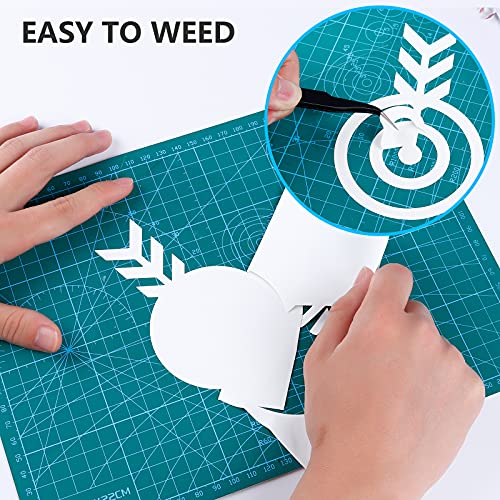 Caregy Iron On Heat Transfer Vinyl Roll Htv (12''X5',White) #TOP3