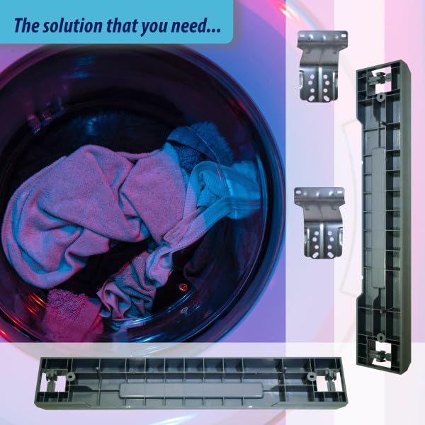 Miniatura 6 de Appli Parts SKK-7AAP Kit de apilamiento de repuesto compatible con lavadora y secadora Samsung Combo de 27 pulgadas de carga frontal, incluye