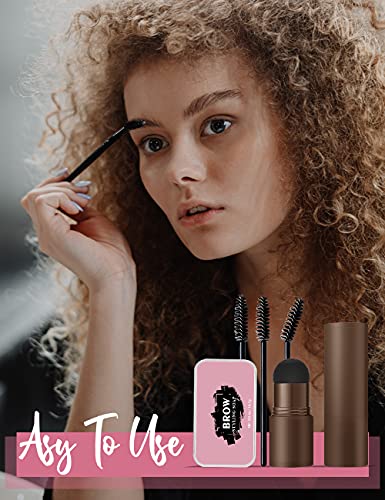 WQU-One-Step-Eyebrow-Stamp-Shaping-Kit-Eyebrow-Powder-Stamp-for-Women-Eyebrow-Makeup-and-10-Styles-Reusable-Brow-Stencils-with-3-Eyebrow-Brushes-1-Eyebrow-Soap-Medium-Brown WQU One Step Eyebrow Stamp Shaping Kit, Eyebrow Powder Stamp for Women Eyebrow Makeup and 10 Styles Reusable Brow Stencils with 3 Eyebrow Brushes + 1 Eyebrow Soap (Medium Brown)