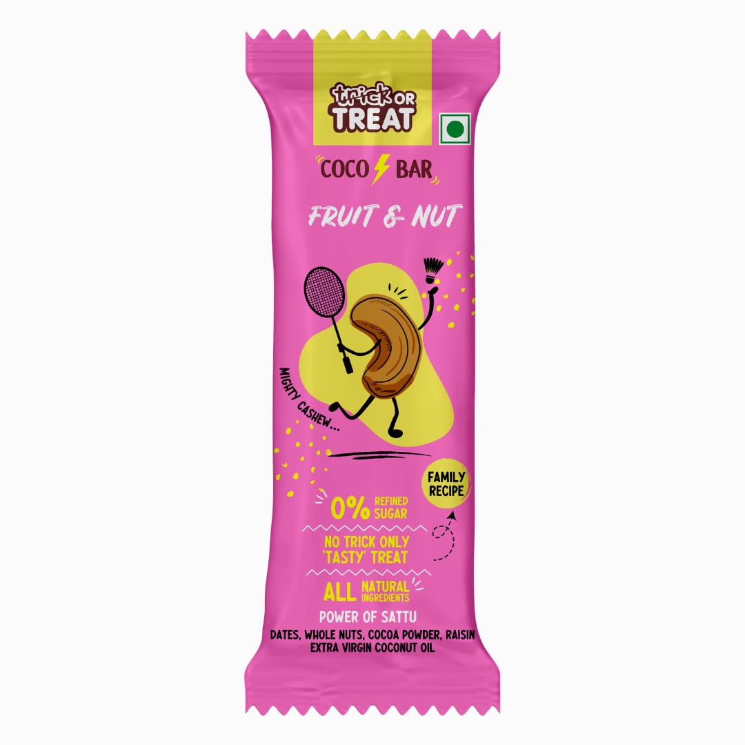 Buy TRICK OR TREAT Fruit & Nut Energy Bars Sugar Free Snack Bar