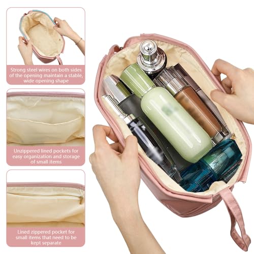 Adertos Trousse De Maquillage Trousse De Toilette Sac A Maquillage Portable Grande Capacite Sac De Maquillage De Voyage Sac A Cosmetiques Sac De Rangement Maquillage Voyage Etanche Pour Hommes Femmes