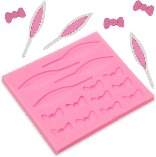 Miniatura 8 de Molde de fondant de conejo de Pascua, 4 unidades, molde de silicona para decoración de pasteles, dulces, azúcar, cupcakes, resina, polímero de