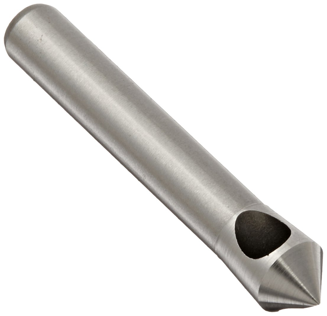 KEO 53510 Cobalt Steel Single-End Countersink, Uncoated (Bright) Finish, 82 Degree Point Angle, Round Shank, 1/4" Shank Diameter, 5/16" Body Diameter
