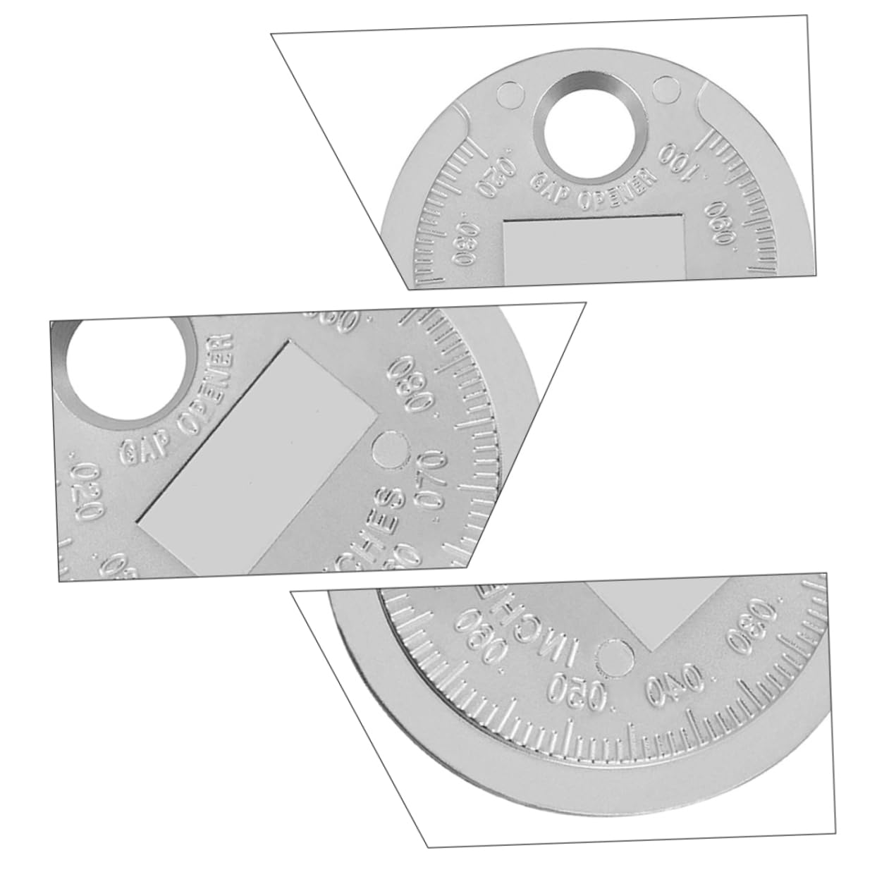 2piezas Calibrador De Espacio Para Bujías De Herramienta De Medición De Brechas Carbono Duradero y Práctico Para Mantenimiento De Automóviles