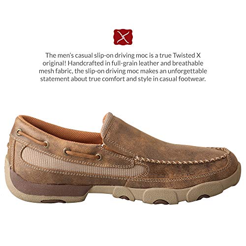 Twisted X Men's Original Slip-On Driving Moc, Bomber, 10 M #TOP1