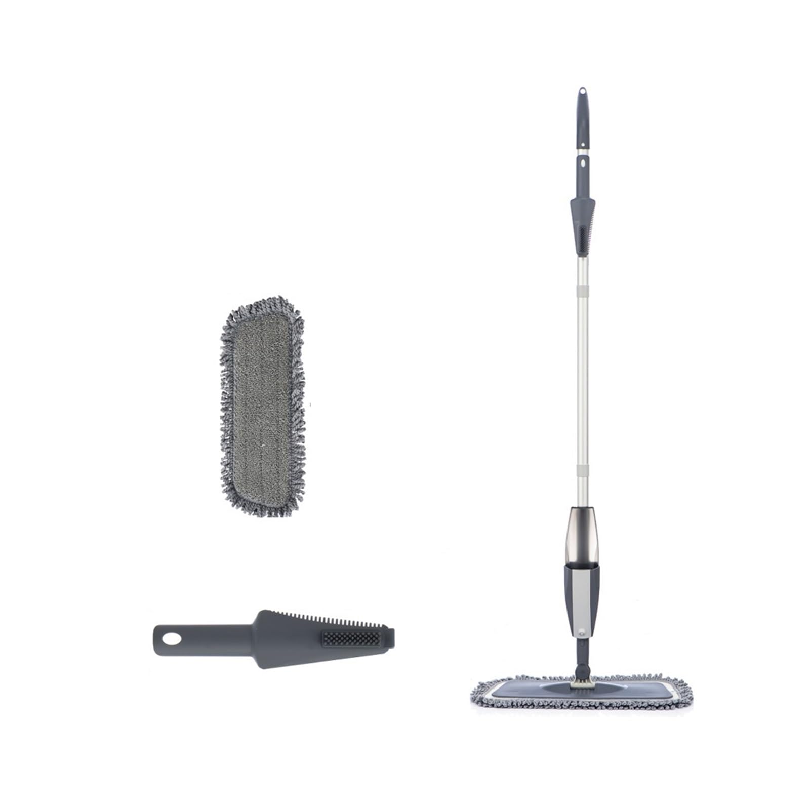 fregar, Magic Spray Mop 360 grados mango hogar ventanas cocina mopa barredora escoba herramientas de limpieza piso de madera con almohadillas de microfibra reutilizables ( Color : Mop with 2pads )