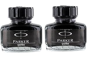 Quink Black Fountain Pen Ink (2x 30ml Bottles)
