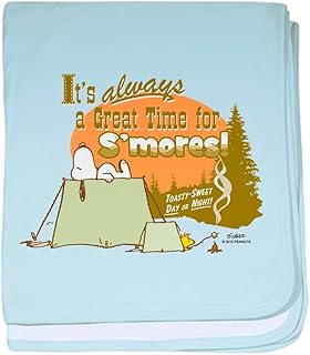 CafePress Snoopy Smores Baby Blanket, Super Soft Newborn Swaddle