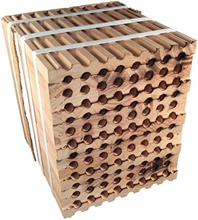 Crown Bees Mason Bee Holes Wood Tray, Large