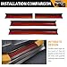 HUYINPJ Door Sill Guards Compatible with 2024 2025 Toyota Land Cruiser Prado 250 J250 LC250 TPE Entry Guard Cover Door Sill Protector for Toyota Land Cruiser Accessories