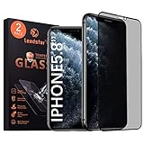 2Pack Compatible with iPhone X XS Privacy Screen Protector Premium 4D Curved Full Coverage Anti Spy Tempered Glass Screen Protector for iPhone X XS 2017 2018 5.8 inch
