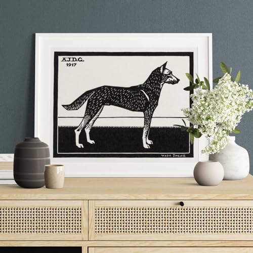 Impression d'art Giclée chien par Julie de Graag Pathos Studio format A2 - 2