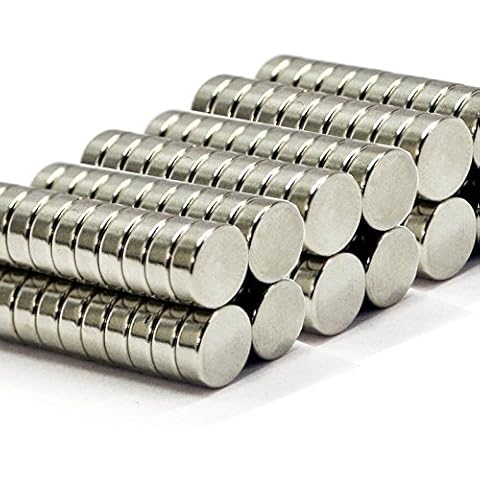 efeel® (13mm x 3mm) 0.51inch Length Diameter x 0.12inch Thickness Rare Earth Cylinder Disc Magnets (10) Cover