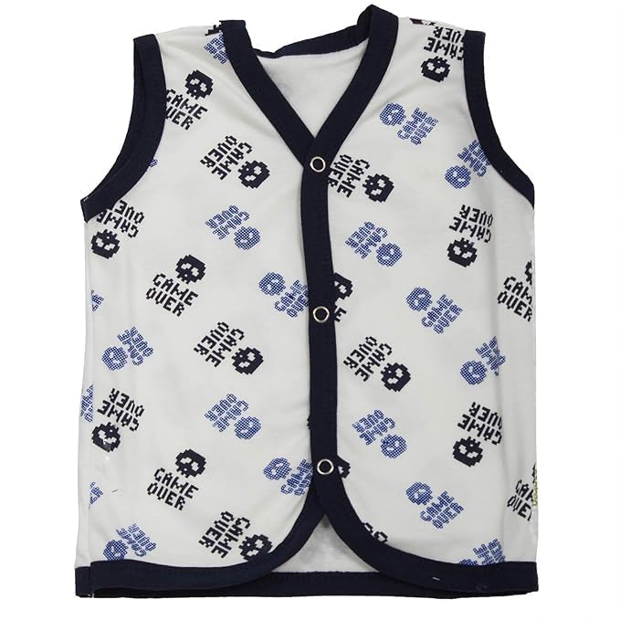 Image of BAYBEE 100% Organic Cotton Muslin Knot Jablas for Baby | Summer Wear Sleeveless Vest Jabala |