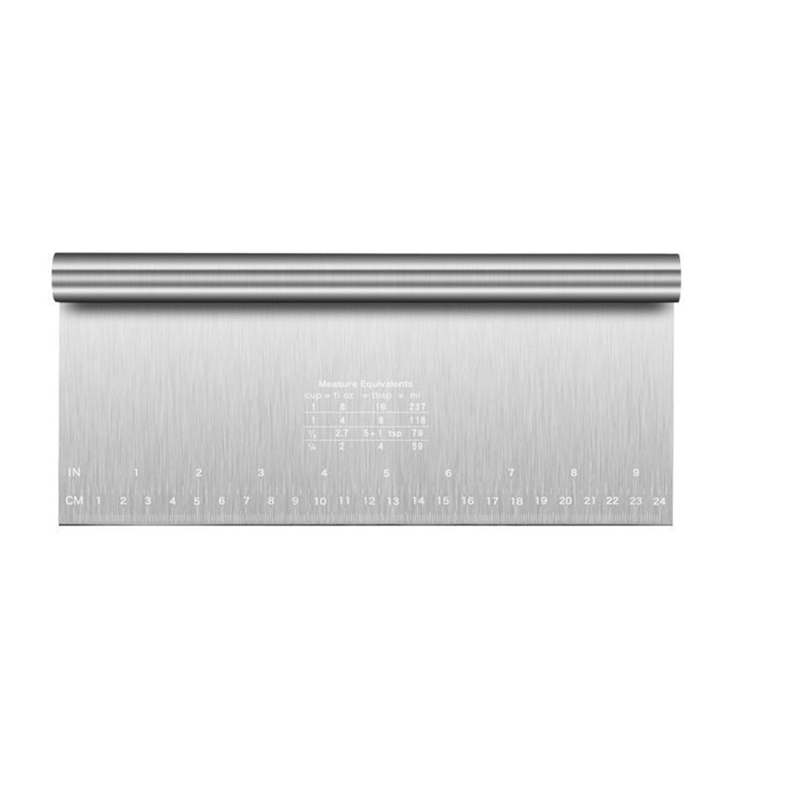 Genérico Grattoir à gâteau en Acier Inoxydable, Bord de crème au Beurre, pâte Plus Lisse, 1 pièce(25cm)