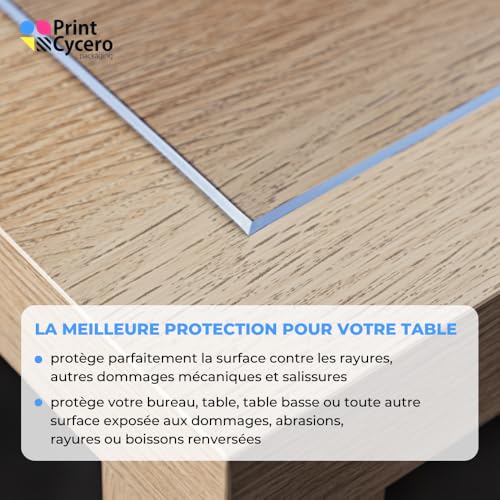 Film de table imperméable et lavable avec bord biseauté 45° - 5