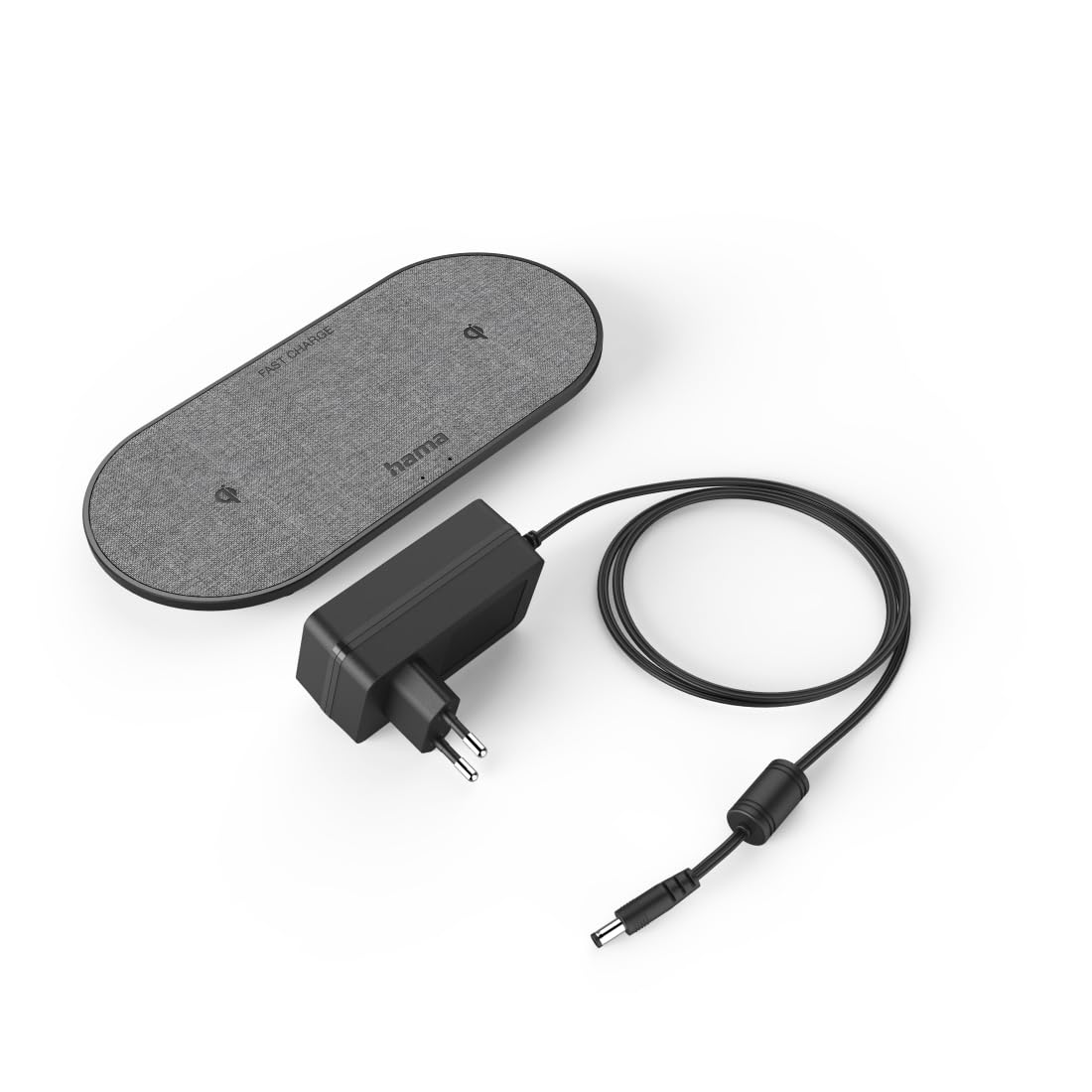Hama Ładowarka indukcyjna 2000mA QI-FC10 DUO 00201682 wyjścia standard ładowania indukcyjnego czarny